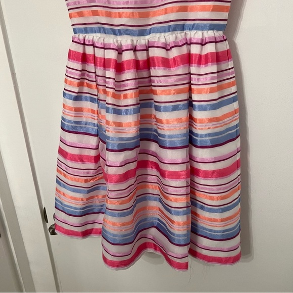 Gymboree Dressed Up Collection Girls Striped Spring Easter Party Dress size 10 - Picture 4 of 10